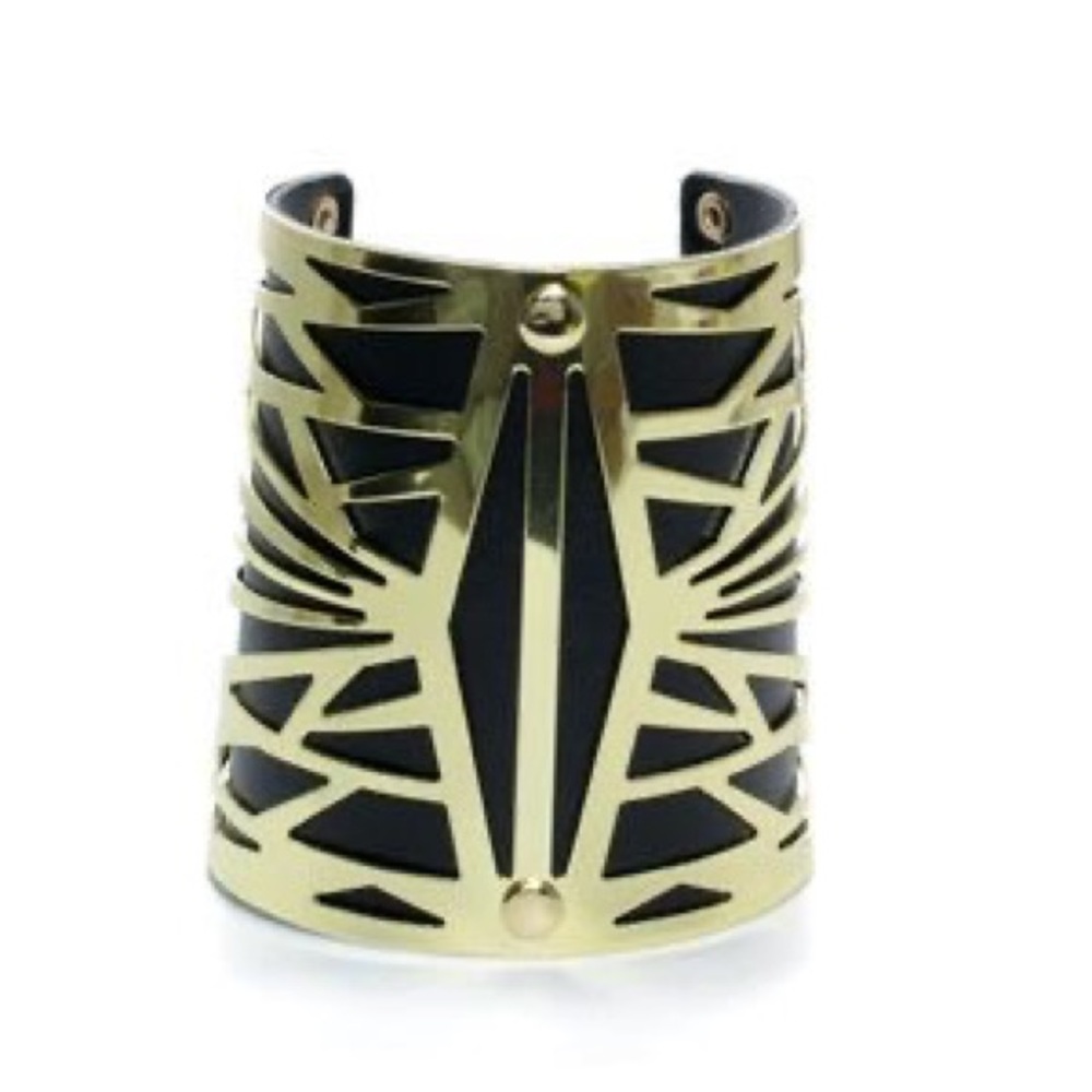 Vintage Golden Runway Model Fashion Cuff